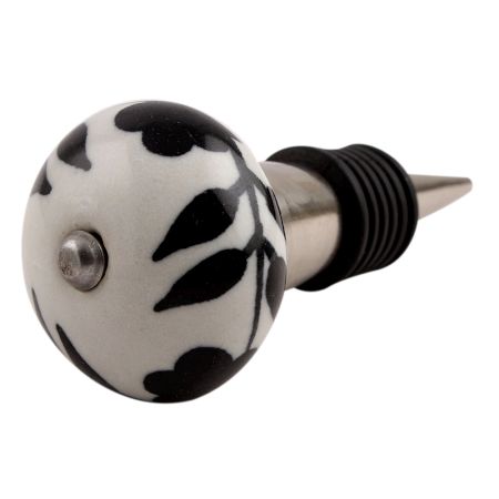 Day Night Ceramic Wine Stopper (Pack Of One Piece)